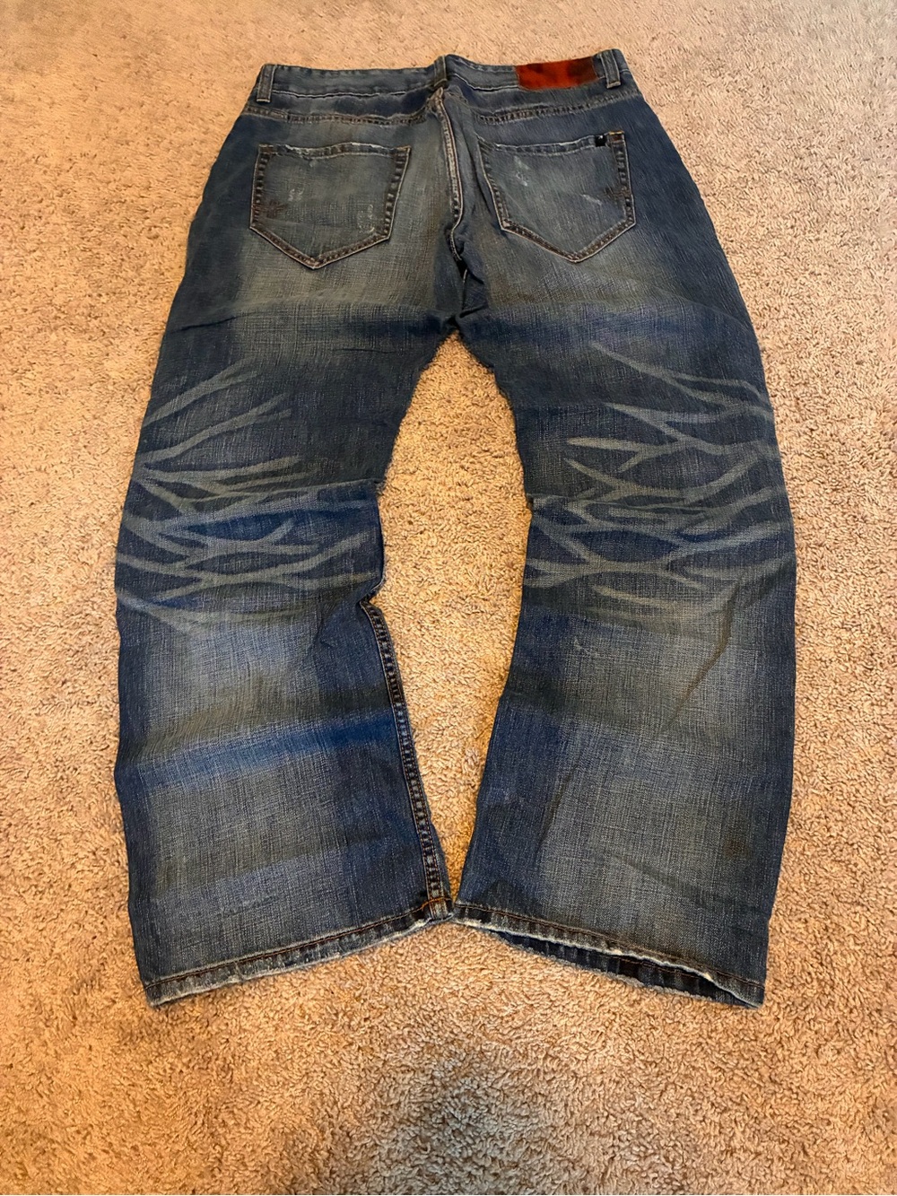 Vintage Y2K Marc Ecko New York 3D Curved Leg Jeans